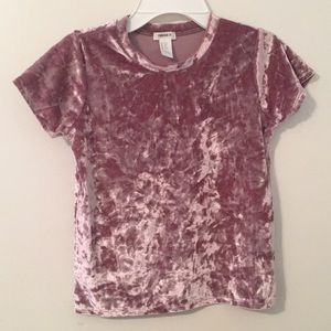 Crushed velvet shirt